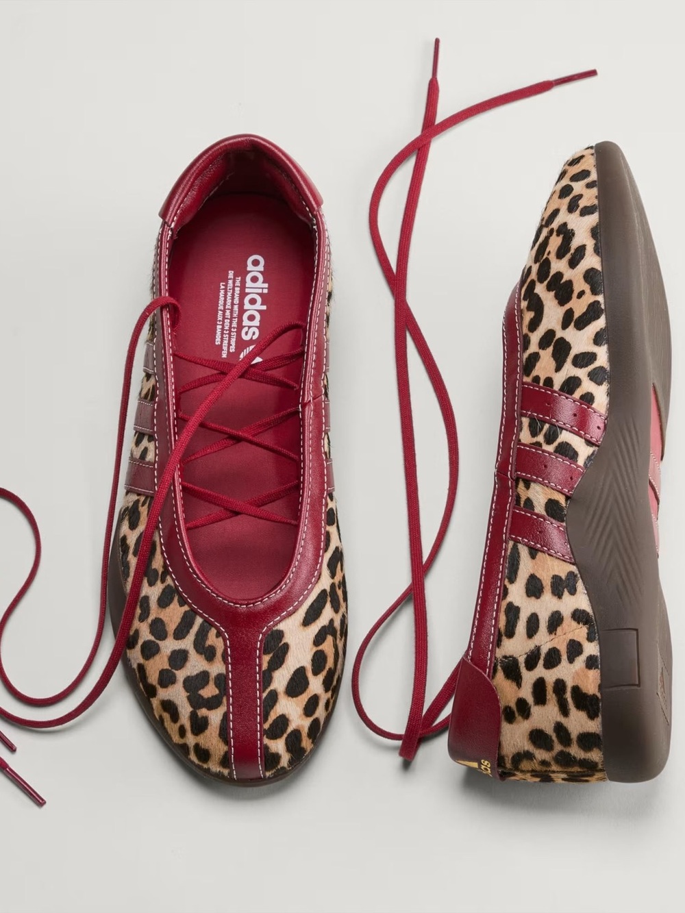 ❤️🐆 ADIDAS TAEKWONDO MEI BALLET LEOPARD PRINT 🐆❤️ - Picture 3 of 4